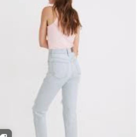 MADEWELL The Mom Jean Light Wash Ankle Length Jeans Size 32 - Picture 2 of 13